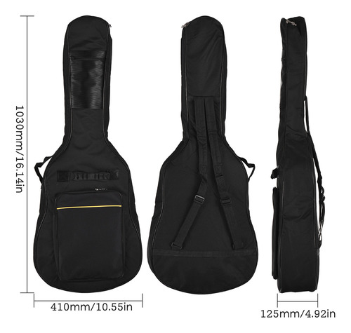 Yue Funda For Guitarra 41: Buey Grueso, Acolchada Y Con