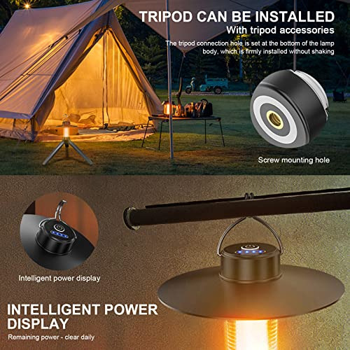 Linterna Led Camping, Porttil Impermeable, Con Gancho De Cli