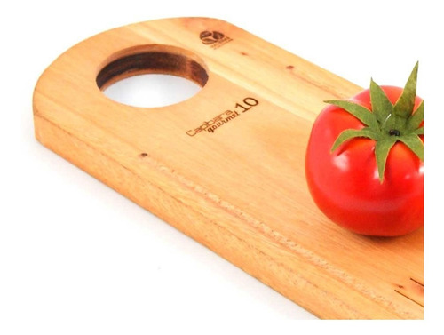 Imagen 4 de 8 de Tabla Madera Recta Para Cortar Y Servir Asado Verduras 10