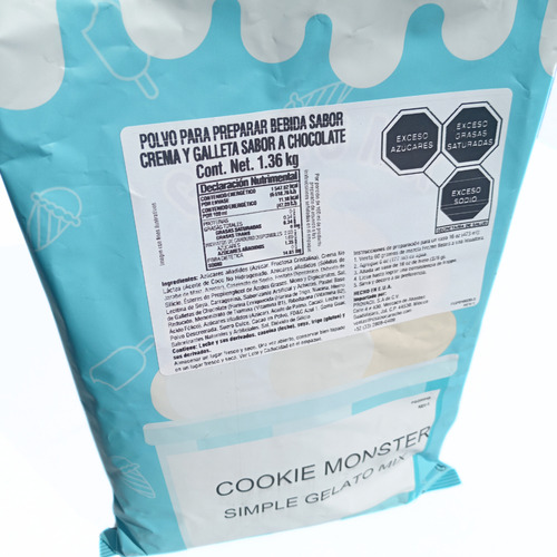 Base Para Frappe Y Helado Cookie Monster Frozen Bean 1.36 Kg