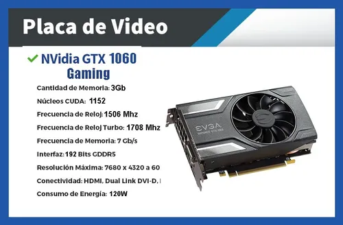 Pc Computadora Intel I5 8gb 1tb O Ssd Gtx 1060 O Gtx 1660