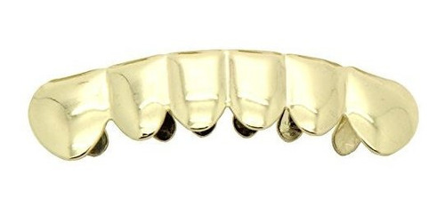 Grills Para Dientes - Gold-tone Hip Hop Bling Removeable Bot