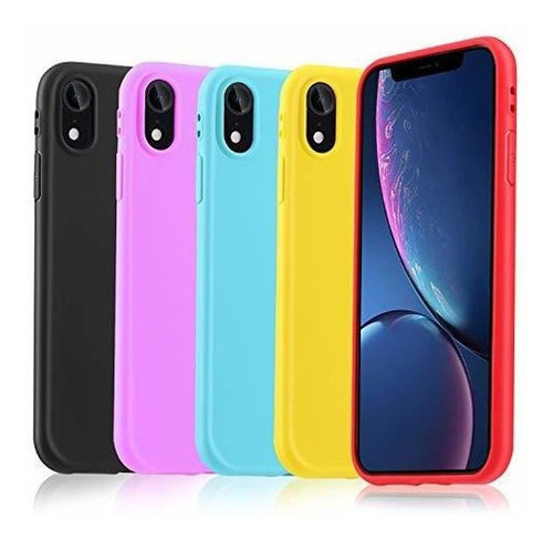 Pofesun - Carcasa De Silicona Para iPhone XR (ultrafina Flex