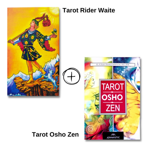 Tarot Rider Waite + Tarot Osho Zen: Pack Cartas En Español