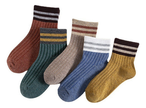 A Lindos Calcetines De Algodón Transpirables Para Niños
