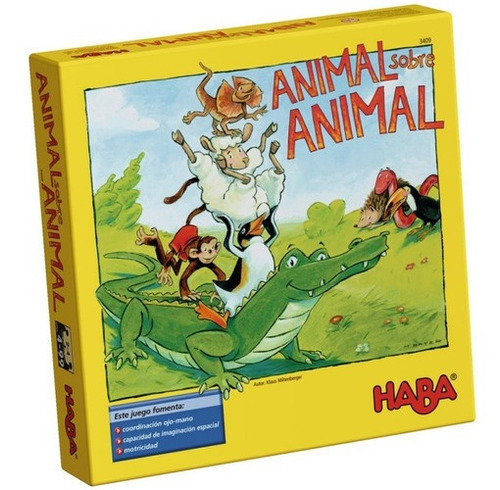 Animal Sobre Animal Haba - Destreza P/niños Español C/envio