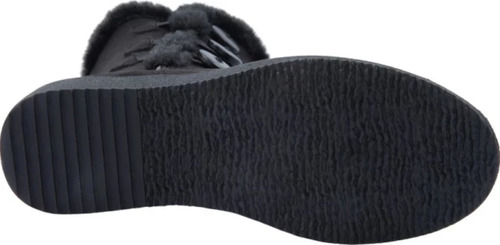 Bota Alta Frio Mujer Invierno Forro Afelpado Peluche Botones