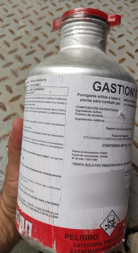 Imagen 3 de 3 de Fosfuro De Aluminio, Gastion Fosfamina