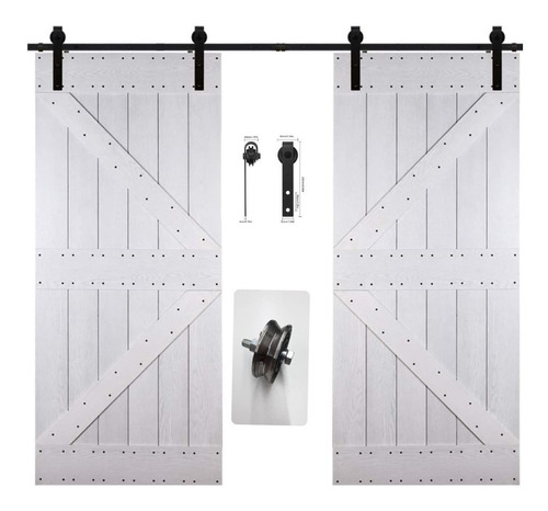 Kit Para Puertas Granero/establo Premium 2mts Puerta Doble