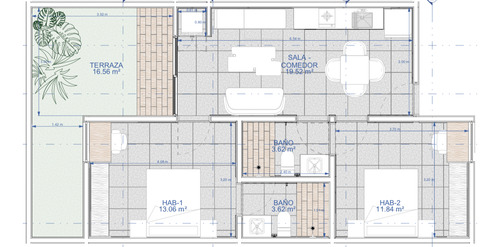 Departamento(2r) En Venta En Alma Condo, Temozón Norte