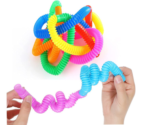 Pop Tube Tubo Mini Sensorial Juguete Souvenir Fidget Toy X12