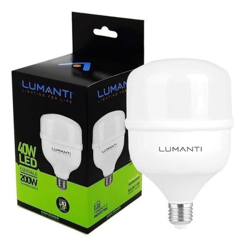 Kit 03 Lamp Led Alto Fator 40w E27 6500k Lumanti