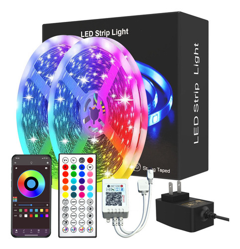 Bluetooth Con Lámpara De Atmósfera Colorida Autoadhesiva