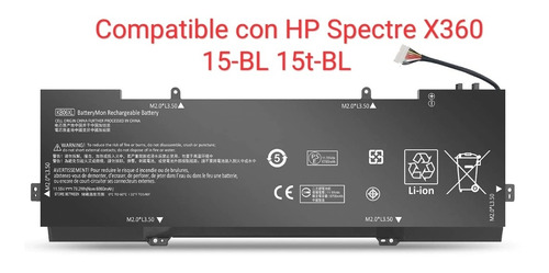 Batería Para Hp Spectre X360 De 15 Pulgadas