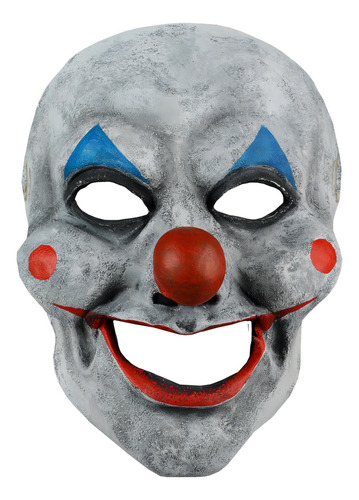 Máscara Payaso The Clown Feliz Oktober Halloween Terror Color Blanco