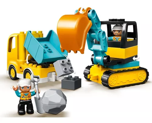 Kit Lego Duplo Camión Y Excavadora Con Orugas 10931 +2 Años