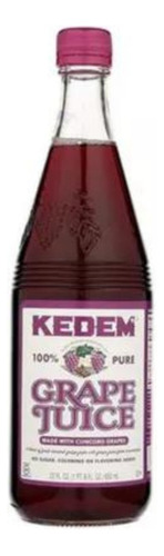 Jugo de uva Kedem natural sin gluten botella 650ml Kosher