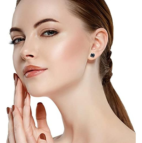 20 Pares De Aretes Negros Para Hombres Y Mujeres, Aretes Cua