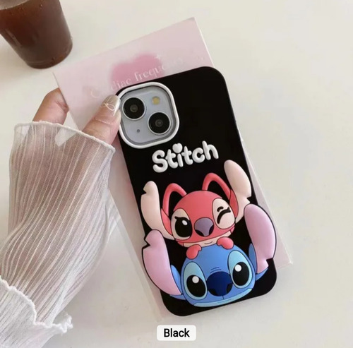 Funda De Stich 3d Para Samsung A15 A36 A56 A05 A25 Negro A05
