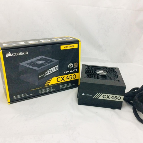 Imagem 2 de 5 de Fonte Corsair Cx450 450watts Pc Gamer 80 Plus