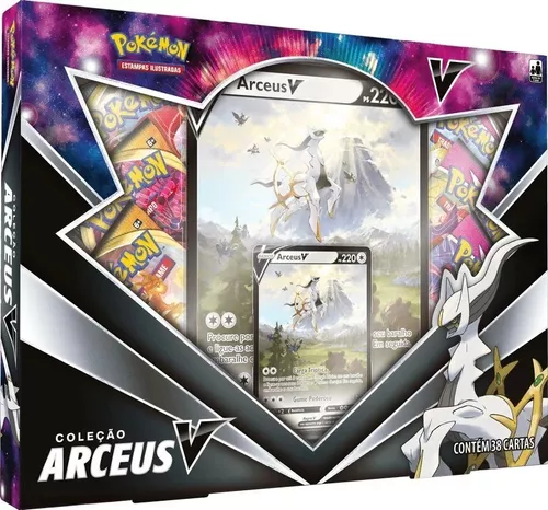 Jogo De Cartas - Pokémon - Coleção Treinador Avançado - Box - Arceus - Copag