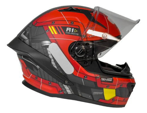 Capacete Gp Tech Pilot Star Trek Fosco Vermelho Vermelho Lisa 61