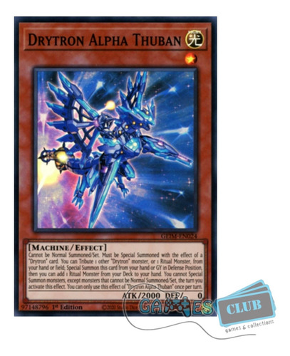 Yugioh! Drytron Alpha Thuban - Geim (super Rare) (Usado)