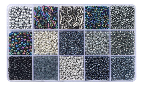 Fabricación De Pulseras De Cuentas De Vidrio Redondas Negro