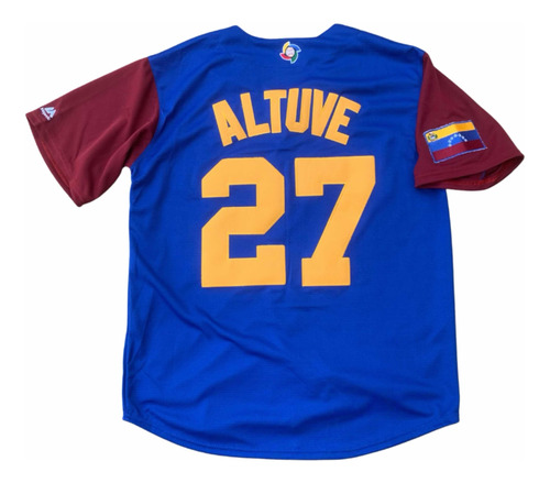 Camisa Azul De Venezuela Mundial De Béisbol 2017 José Altuve