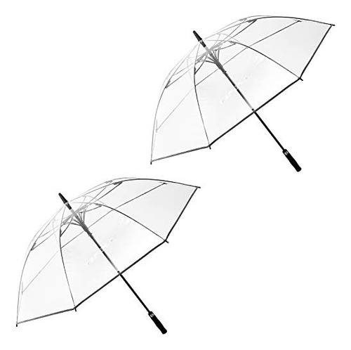 Paraguas Transparente G4free 62puLG Auto Open - Resistente