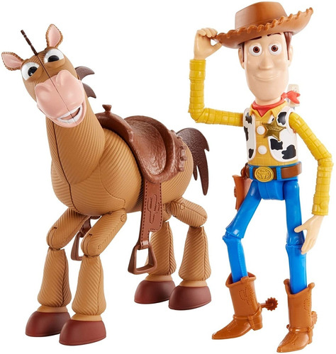  Toy Story  Woody Y Bullseye Articulados Mattel