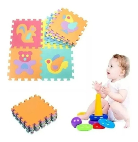 Tapete Infantil Fomi Didáctico Gateo Bebe Juegos