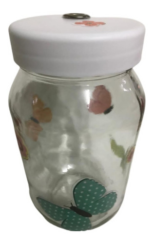 Mason Jars Vasos Jarras Vidrio Tapa Ojete Stickers Mariposas