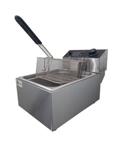 Freidora industrial Demet HEF-81A 6L gris 220V