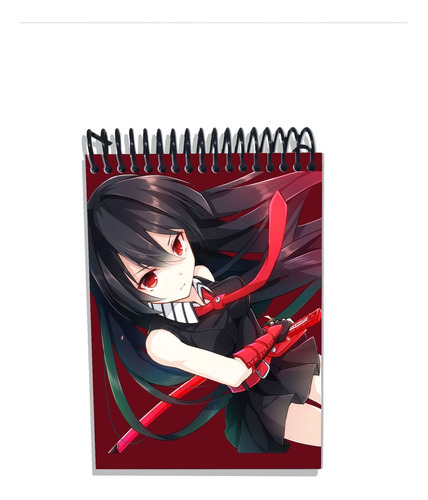 Imagem 1 de 2 de Caderneta Capa Dura Anime Akame Ga Kill