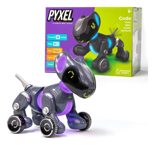 Perro Robot Pyxel, Lenguaje De Codificacion Blockly, Python