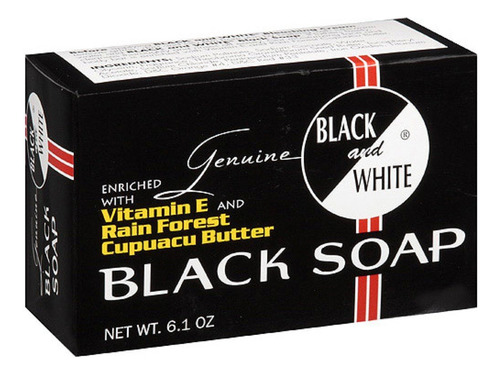 Jabn Negro Y Blanco, 6.1 Oz (paquete De 5)