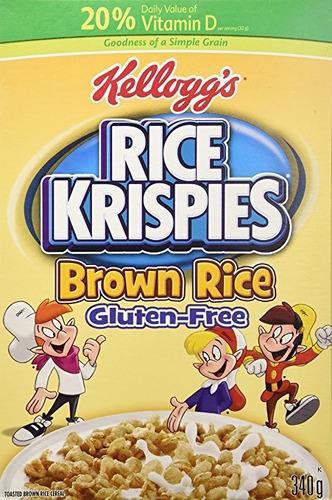 Cereal Rice Krispies De Kellogg Sin Gluten, De Grano Entero 