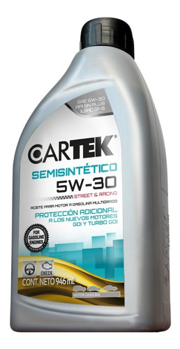 Aceite Semisintético Para Motor A Gasolina 5W-30 946ml