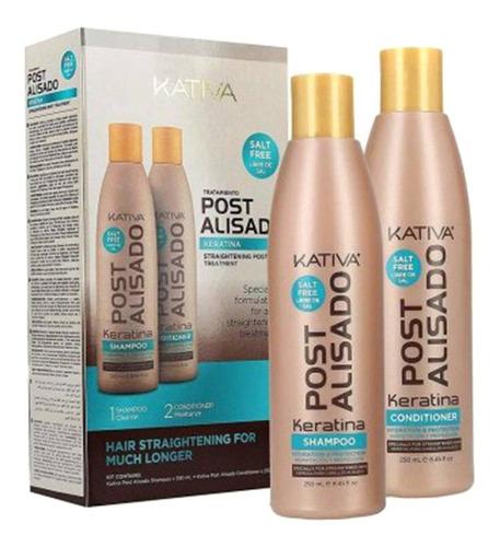 Kit Kativa Post Alisado Shampoo + Acondicionador