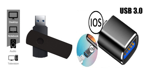 Memoria Usb 128gb + Otg Conector Lightning Para iPhone