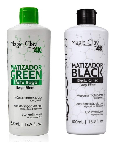 Felps Color Matizador Green + Black 500ml + Brinde