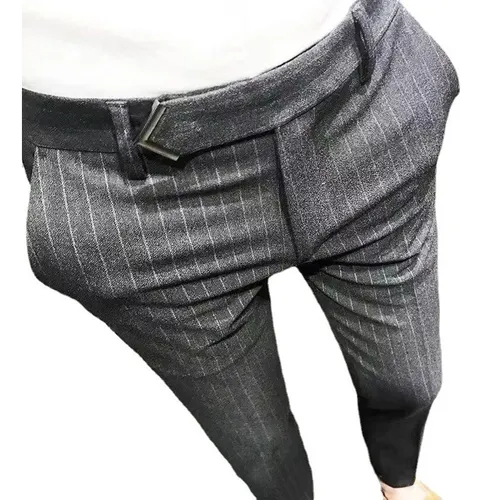 Pantalones De Vestir Para Hombre Pantalones A Rayas Pantal