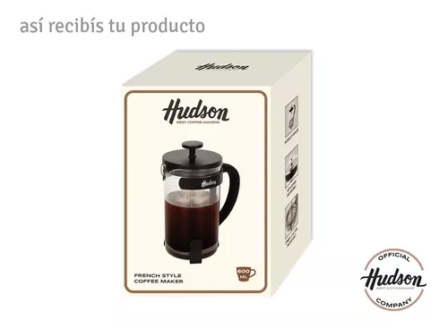 Cafetera Manual Prensa Francesa Con Embolo De Acero Y De Vidrio 800ml