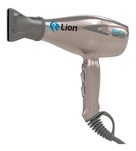 Secador De Cabelo Super Potente Lion Tutti Pro 2600w Cor Dourado 220V