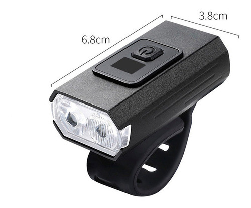 Lampara Led Bicicleta Alta Duracion Impermeable Recargable