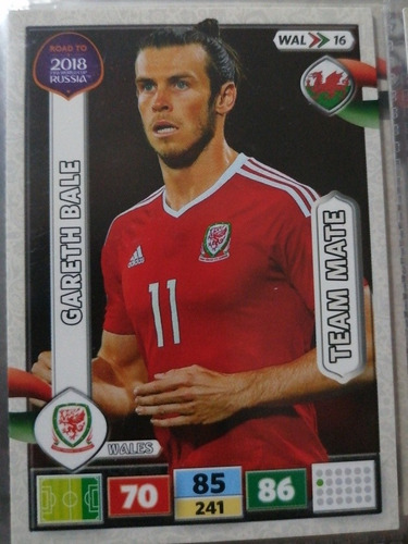 Carta Adrenalyn Road To Rusia - Gareth Bale- Team Mate Gales