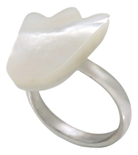 Anillo Tous Madre Perla De Plata 925 5 G Original Plata 6 (Usado)