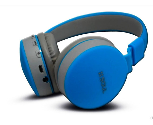 Auriculares Inalámbricos Bluetooth Soul S600 Azul Y Gris