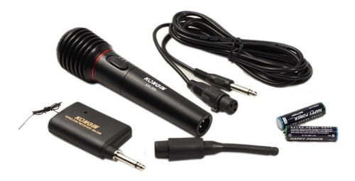Imagen 1 de 3 de Microfono Profesional Inalambrico O Con Cable Ideal Karaoke